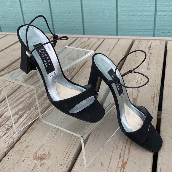 Stuart Weitzman black rhinestone sandal - Picture 6 of 15